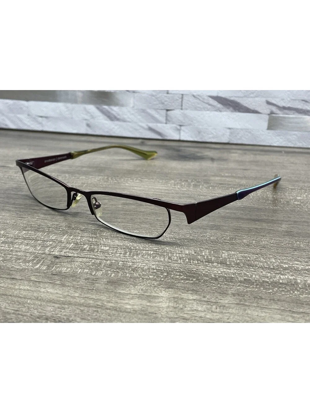 PRODESIGN Denmark 1154 Eyeglasses Frame c.3831 Red Purple 51[]16 Frames + Case